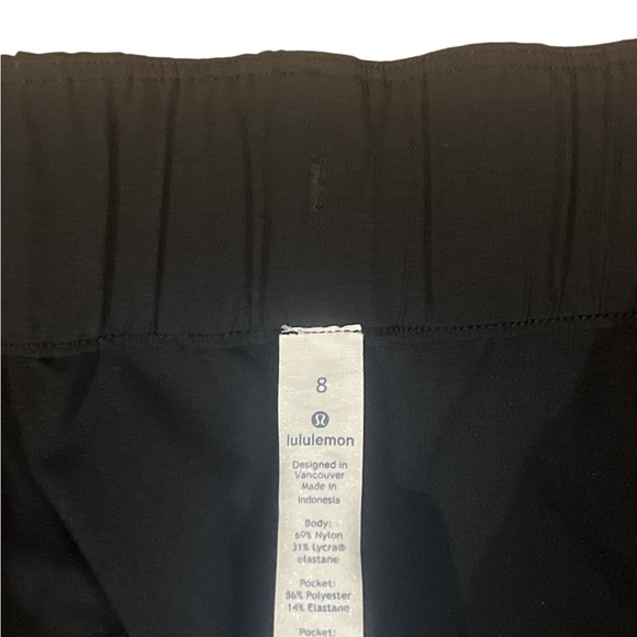 Lululemon Black Draw String Pants size 8 RLT2-43 - Picture 2 of 5